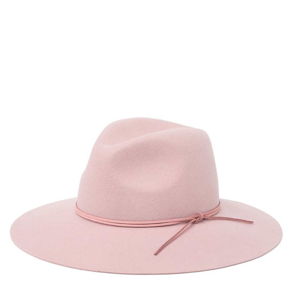 Pink Phenix wool fedora